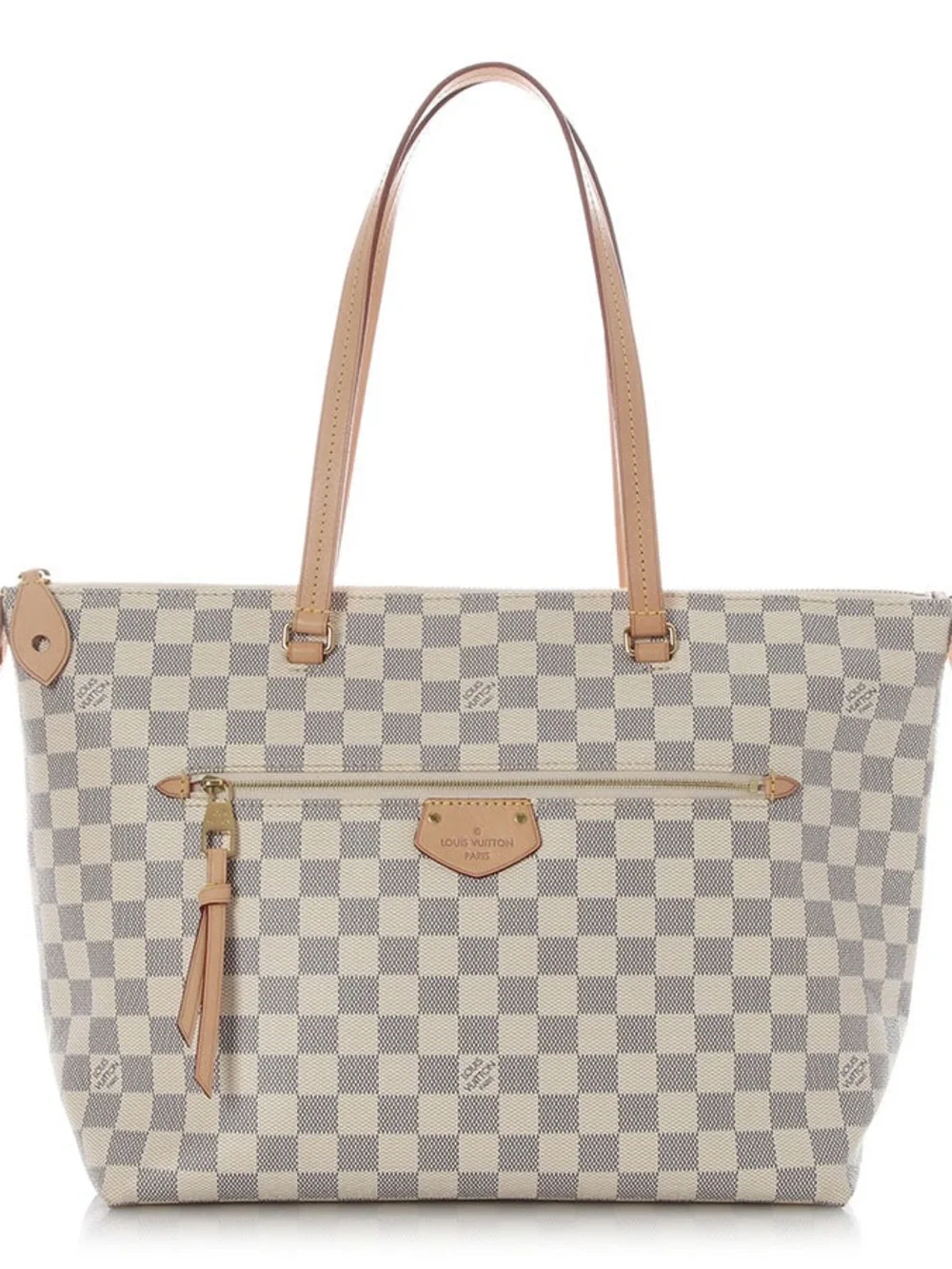 Louis Vuitton Iena MM Damier Azur Canvas Excellent Preowned 100% Authentic LV